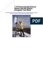 Principles of Environmental Science Companion Site 6th Edition Cunningham Test Bank