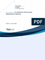 Clinical Evidence Guidelines Medical Devices TGA (Esp)