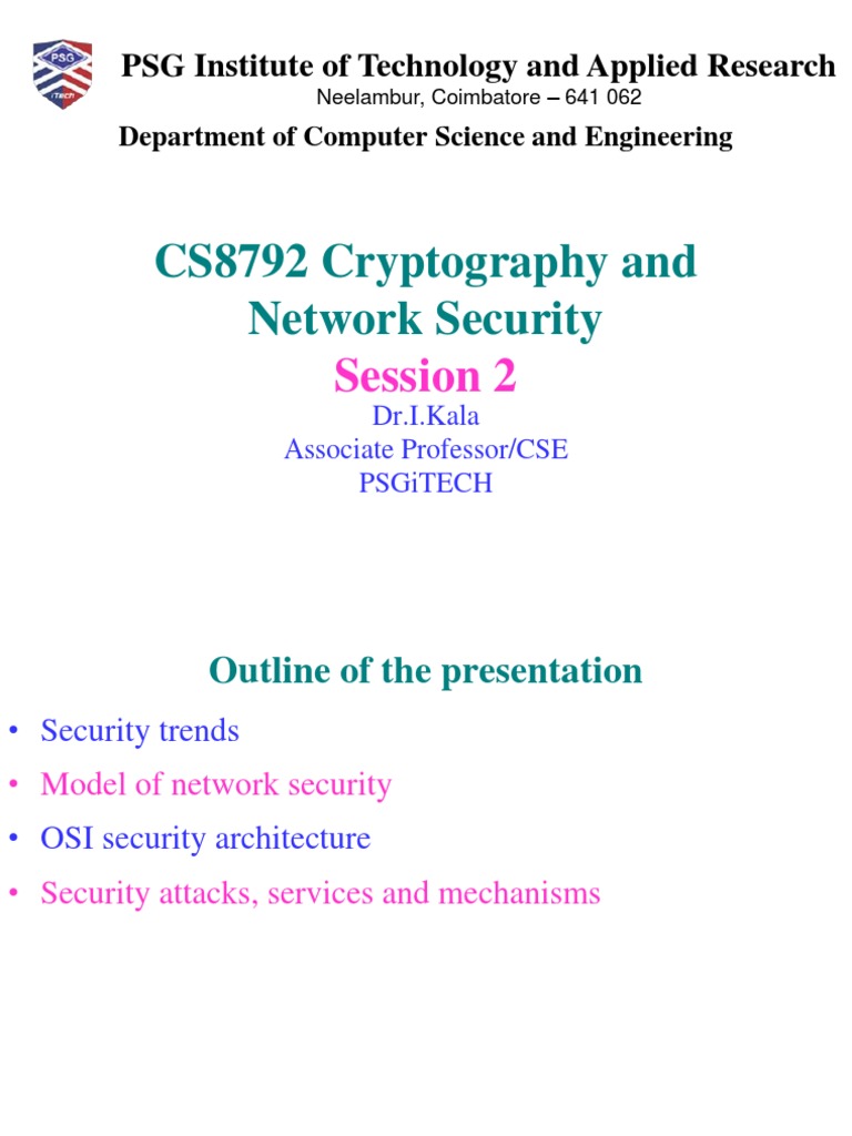 CNS-2nd Session | PDF | Cryptography | Encryption