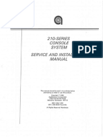 Auditronics 210-Series Console System Service and Installation Manual