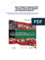 South Western Federal Taxation 2018 Individual Income Taxes 41st Edition Hoffman Solutions Manual
