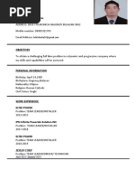 Sample Resume For OJT Student Information Technology | PDF | Career