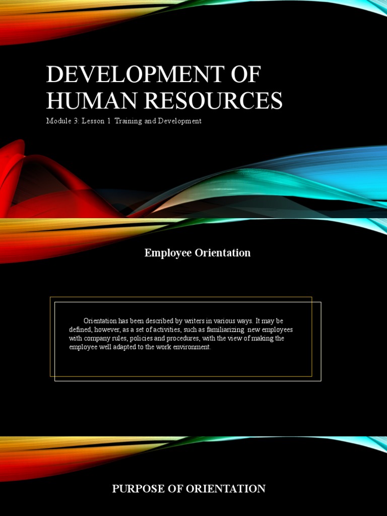 Development of Human Resources PDF Competence (Human Resources