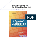 Speakers Guidebook Text and Reference 7th Edition Ohair Test Bank