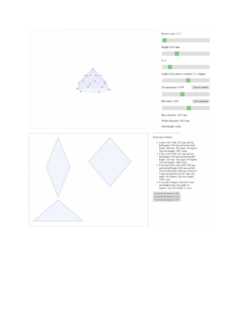 Zome Small 4.5m Model Sizes | PDF