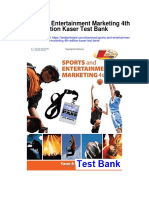Sports and Entertainment Marketing 4th Edition Kaser Test Bank