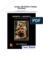 Sports in Society 12th Edition Coakley Test Bank