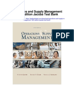 Operations and Supply Management 12th Edition Jacobs Test Bank