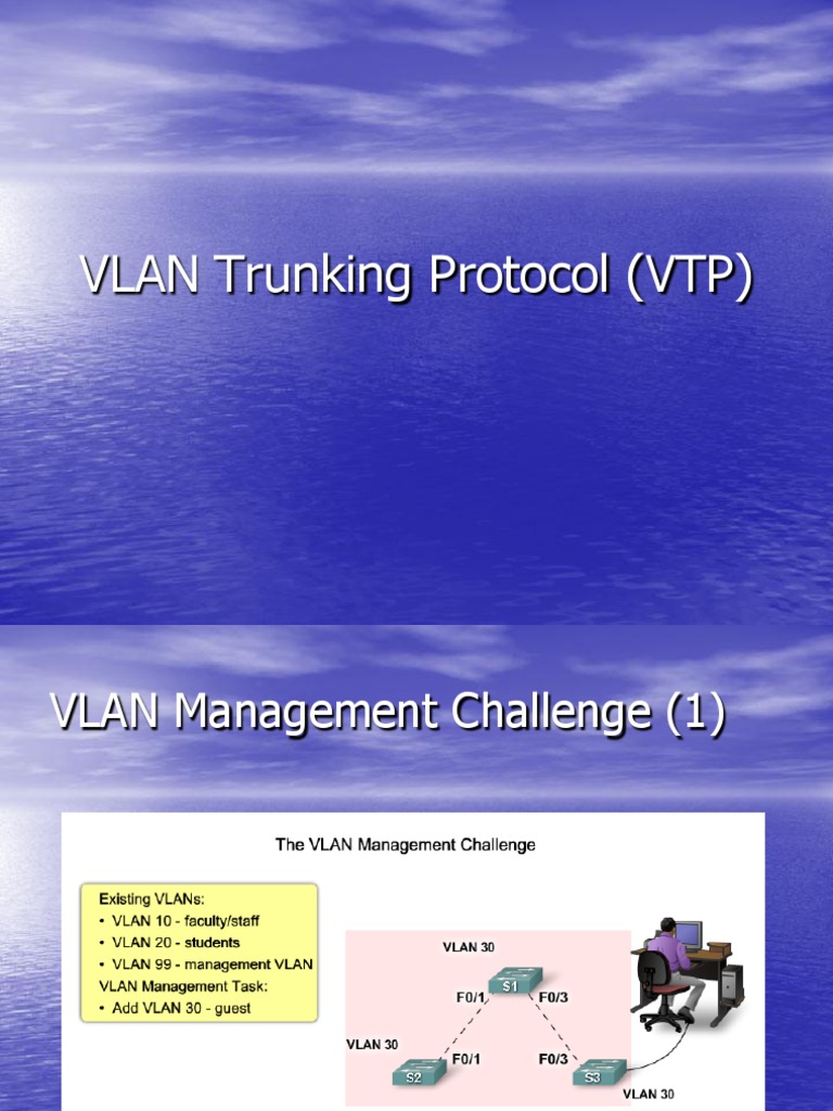 VLAN Trunking Protocol Guide | PDF | Computer Science | Computer Networking