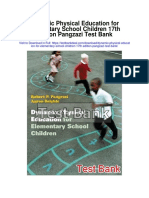 Dynamic Physical Education For Elementary School Children 17th Edition Pangzazi Test Bank