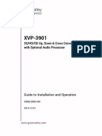 XVP-3901 - Guide To Installation and Operation - M886-9900-340 - 01 Dic 2015