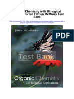 Organic Chemistry With Biological Applications 3rd Edition Mcmurry Test Bank