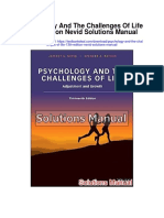 Psychology and The Challenges of Life 13th Edition Nevid Solutions Manual