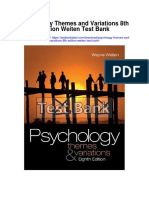 Psychology Themes and Variations 8th Edition Weiten Test Bank