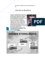 ORIGENES DE LA BIOÉTICA.