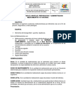 Procedimiento Administracion de Medicamentos