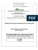 Anclaje de Módulos A Fundación 322-PRC22015-6331-52-NS-0054 - 0