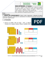 Aula 2 Matemática 2º Ano Revisão Atividades para Imprimir