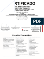 NR 10 - Segurança em Serviço Com Eletricidade - Básico - CTA Treinamentos