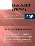 Mortalidad Materna