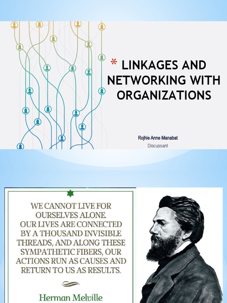 Linkages and Networking With Organizations Final PDF