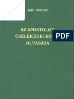 Gal Ferenc Az Apostolok Cselekedeteinek Olvasasa Facsimile