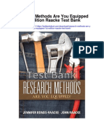 Research Methods Are You Equipped 1st Edition Raacke Test Bank