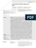 Role of Hepcidin in Anemia of Chronic Disease in Rheumatoid Arthritis