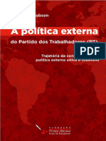 A Politica Externa Partido Dos Trabalhadores PT 1