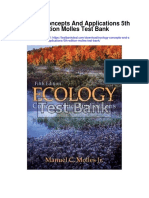 Ecology Concepts and Applications 5th Edition Molles Test Bank