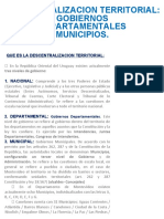 Descentralizacion Territorial Gobiernos Departamentales