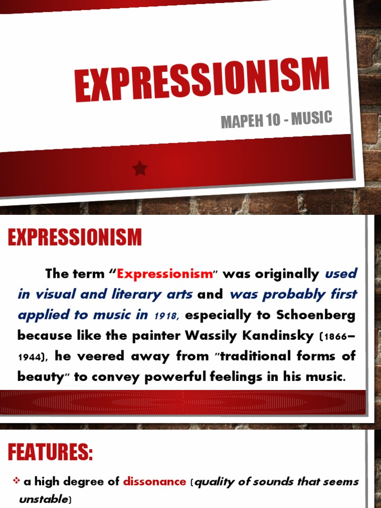 EXPRESSIONISM PDF Musicology Music Theory