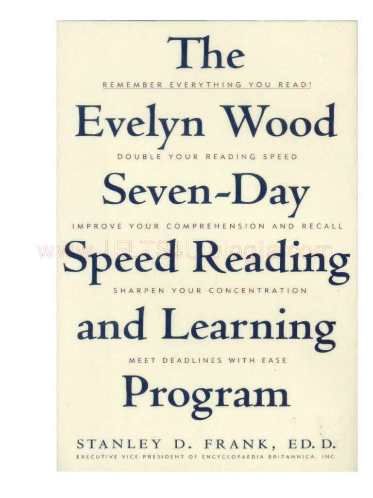The Evelyn Wood 7 Day Speed Reading Program PDF