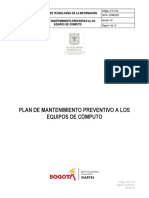 Plan de Mantenimiento Equipos de Computo 2022 V3