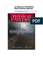 Physical Universe 15th Edition Krauskopf Solutions Manual