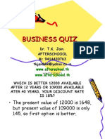 Business Quiz 21 May