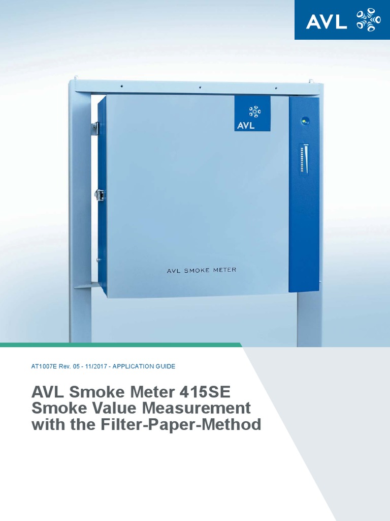 AT1007E Application Notes Smoke Value Measurement | PDF | Smoke ...
