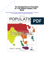 Population An Introduction To Concepts and Issues 11th Edition Weeks Test Bank