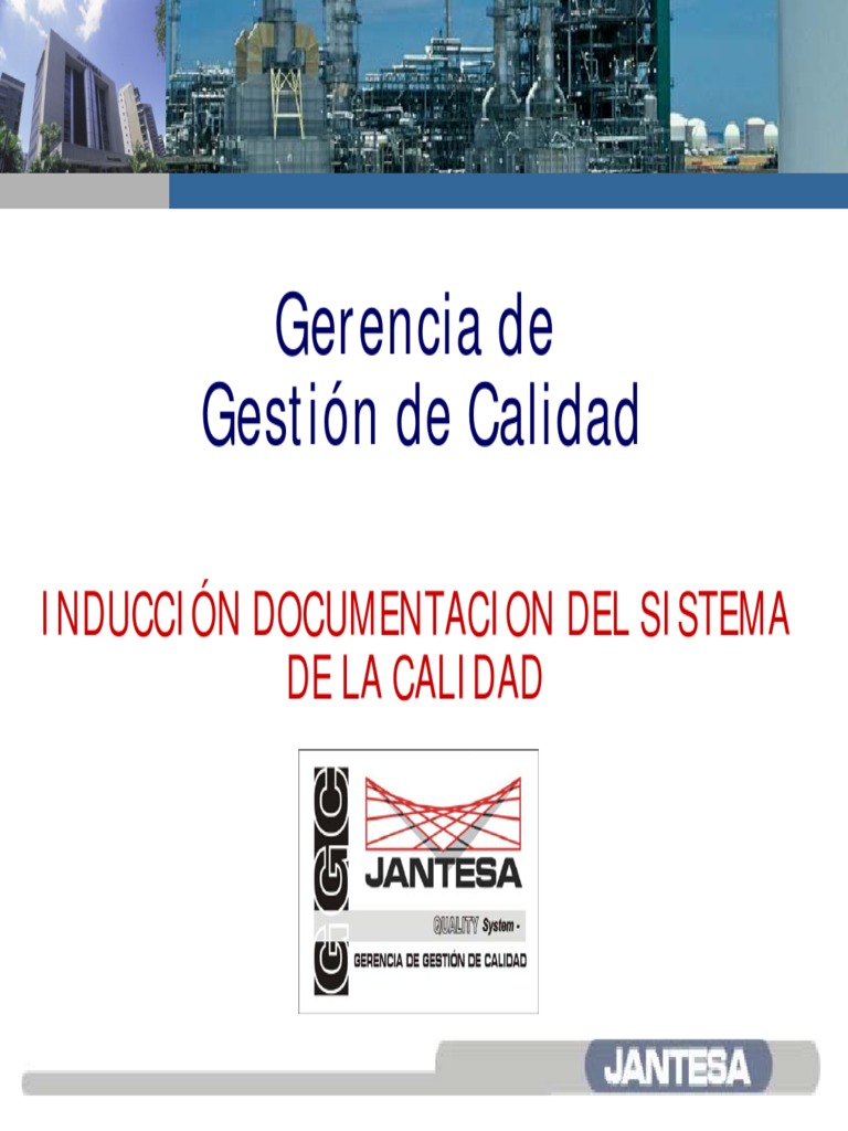 Induccion Documentacion Sgc Rev1 Pdf Calidad Comercial Sistema