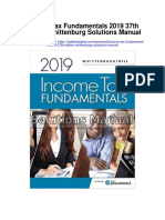 Income Tax Fundamentals 2019 37th Edition Whittenburg Solutions Manual