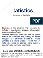 Use of Statistics in Real Life