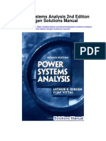 Power Systems Analysis 2nd Edition Bergen Solutions Manual