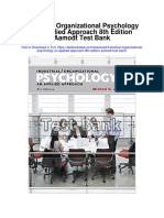 Industrial Organizational Psychology An Applied Approach 8th Edition Aamodt Test Bank