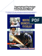 Industrial Organizational Psychology Understanding The Workplace 5th Edition Levy Solutions Manual