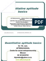 1 AUGUST Quantitative Aptitude Basics