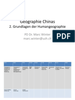 Geographie Chinas 2. Stunde