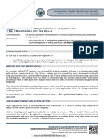 RWS-MELC - L36 - Purposeful Writing in The Professions - Job Application Letter - V2023