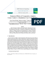 Emission Effects of Cooperative Adaptive Cruise Control A Simulation Case Using SUMO