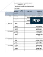 Jadwal Ibadah TBB 23