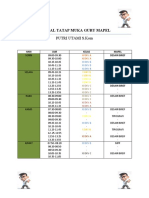 Jadwal Tatap Muka Guru Mapel: Putri Utami S.Kom